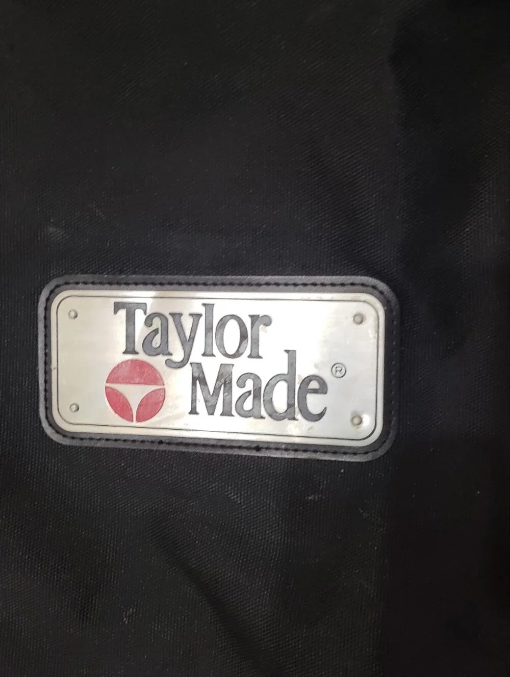 Vintage TaylorMade Golf Travel Bag Cover Black Purple 90s Retro
